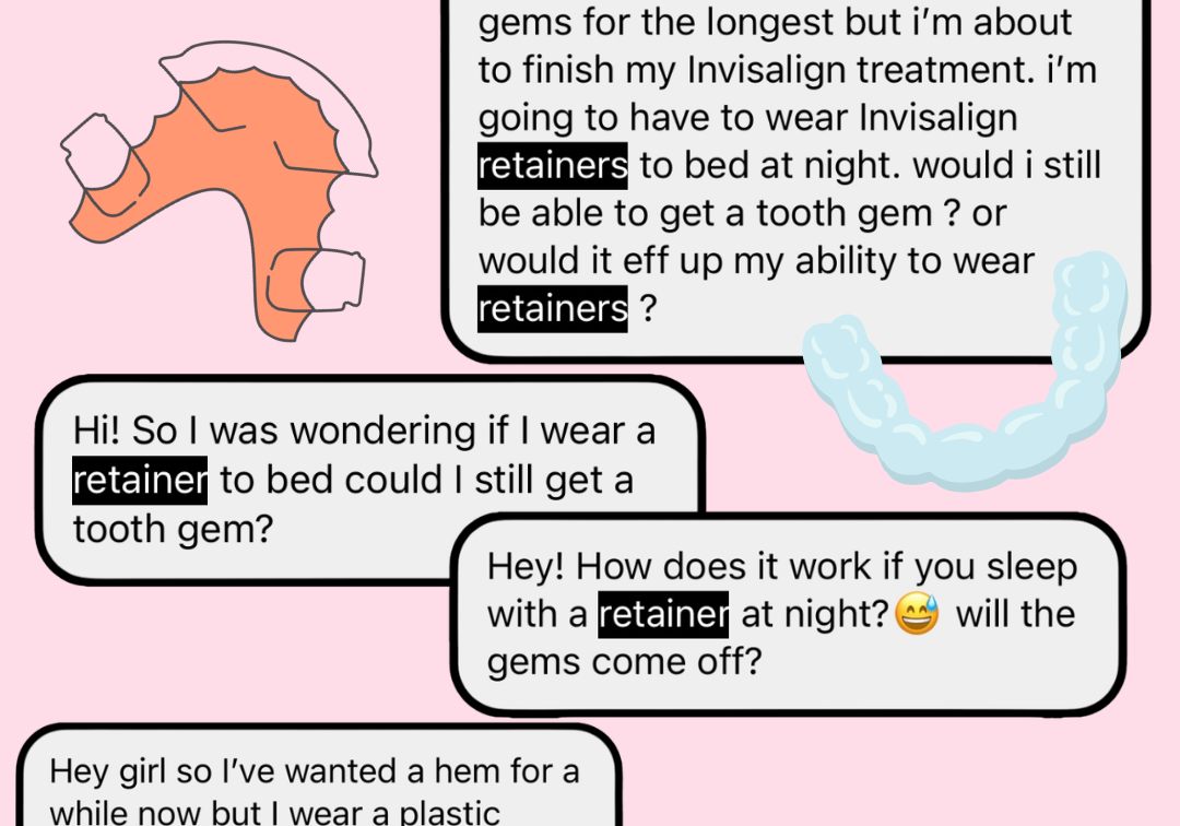 Can You Wear Tooth Gems With a Retainer?
