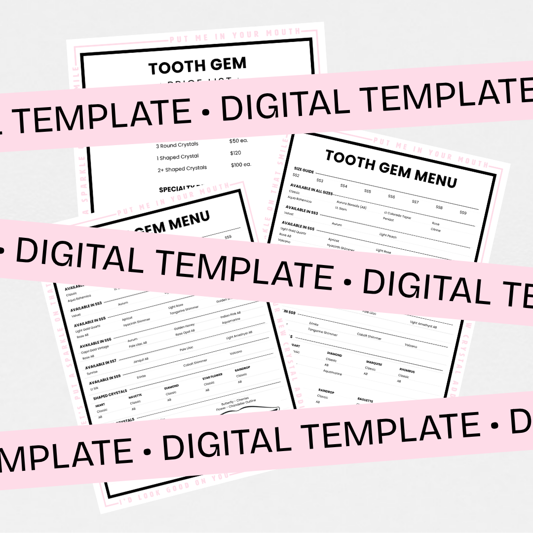 Tooth Gem Display Template