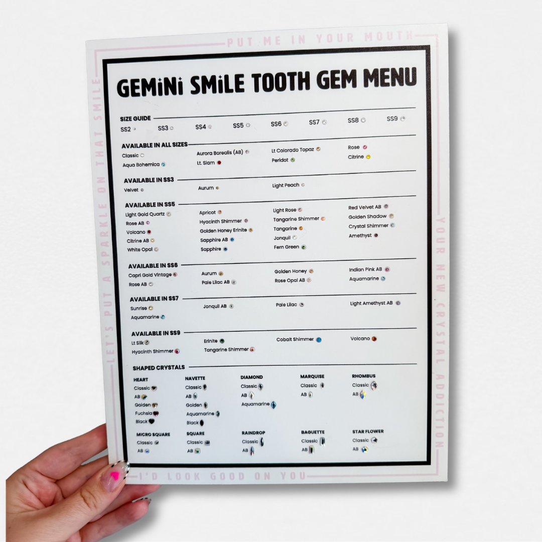 Tooth Gem Display Template