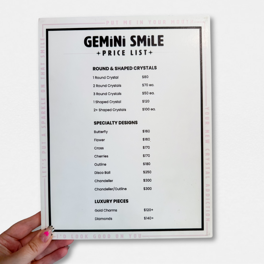 Tooth Gem Display Template